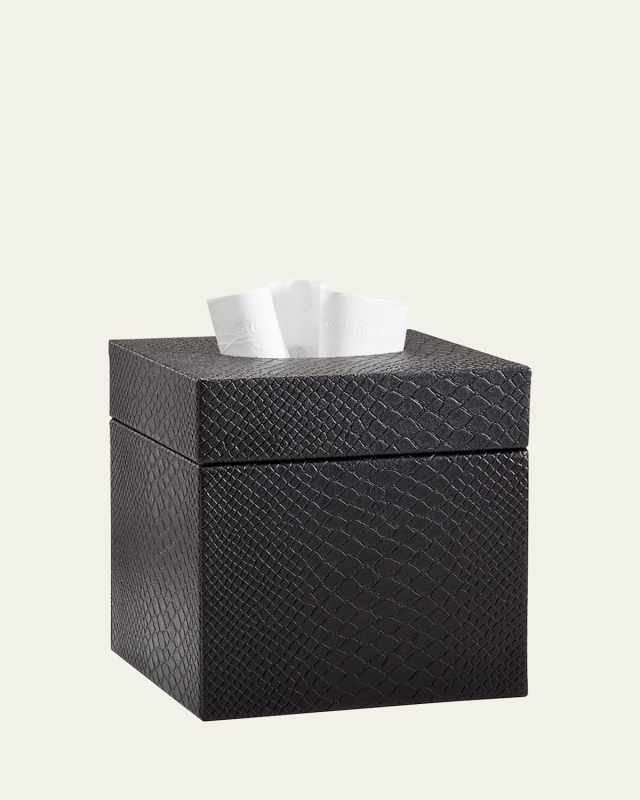 Conda Tissue Box Cover, Black